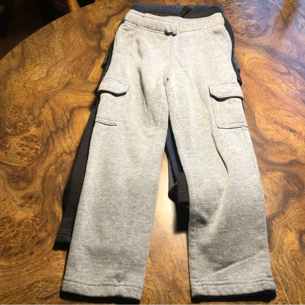 Jumping Beans, boys, sweatpants, dk gray, blue, lit, gray, black 4 pair size 4